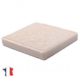 Emaux de Briare couleur PÉTALE rose pâle brillants pour mosaïque 2,5 × 2,5 cm vue de profil