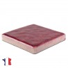 Emaux de Briare couleur QUETSCHE lie de vin brillants pour mosaïque 2,5 × 2,5 cm vue de profil