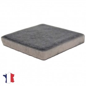 Emaux de Briare couleur SCHISTE gris souris brillants pour mosaïque 2,5 × 2,5 cm vue de profil