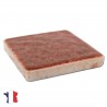 Emaux de Briare couleur TUILE marron rouille brillants pour mosaïque 2,5 × 2,5 cm vue de profil