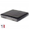 Emaux de Briare PRUNELLE noir brillants pour mosaïque 2,5 × 2,5 cm sur filet vendus à la plaque