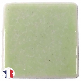 Emaux de Briare couleur BAHIA vert amande brillants pour mosaïque 2,5 × 2,5 cm