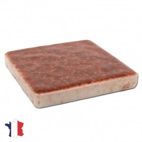 Emaux de Briare TUILE marron rouille brillants pour mosaïque 2,5 × 2,5 cm au m2 vendus par boîte de 9 plaques