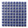 Mini-porcelaine 1 × 1 cm couleur AZUR bleu pour mosaïque vendue à la plaque