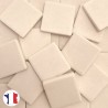 Emaux de Briare Mazurka couleur CHAUX blanc rosé mats pour mosaïque 2,5 × 2,5 cm vendus par 100 g