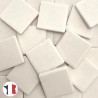 Emaux de Briare Mazurka couleur CRAIE blanc mats pour mosaïque 2,5 × 2,5 cm vendus par 100 g