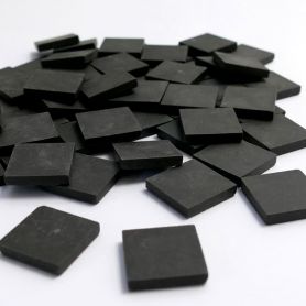 Grès cérame Noir mat 2 × 2 cm vendu au 100 g