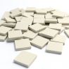 Grès cérame Blanc pur mat 2 × 2 cm vendu au 100 g