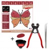 Pack mosaïque Papillon comprenant le kit mosaïque Papillon et le kit outils mosaïque complet Loisirs