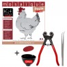 Pack mosaïque Poule comprenant le kit mosaïque Poule et le kit outils mosaïque complet Loisirs