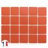 Emaux de Briare Mazurka couleur MINIUM orange foncé mats pour mosaïque 2,5 × 2,5 cm vendus sur filet