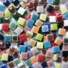 Mini-porcelaine 1 × 1 cm COCKTAIL MULTICOLORE pour mosaïque vendue par 500 g ou 1 kg