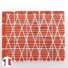 Emaux de Briare Mazurka couleur MINIUM orange foncé mats pour mosaïque 2,5 × 2,5 cm vendus sur filet