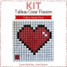 Kit mosaïque COEUR PASSION édition limitée Pixel