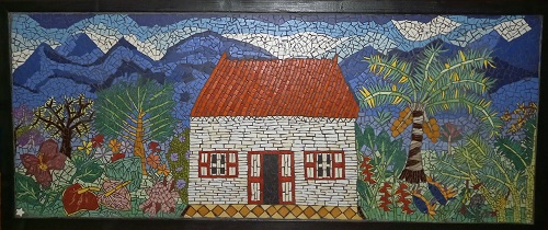 Affiches illustrées, Tableaux en mosaïque, La reunion