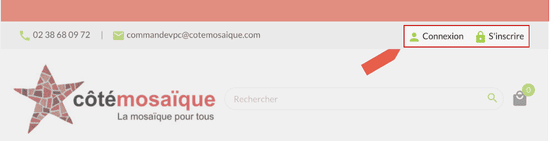 Se connecter à votre compte Côté Mosaïque